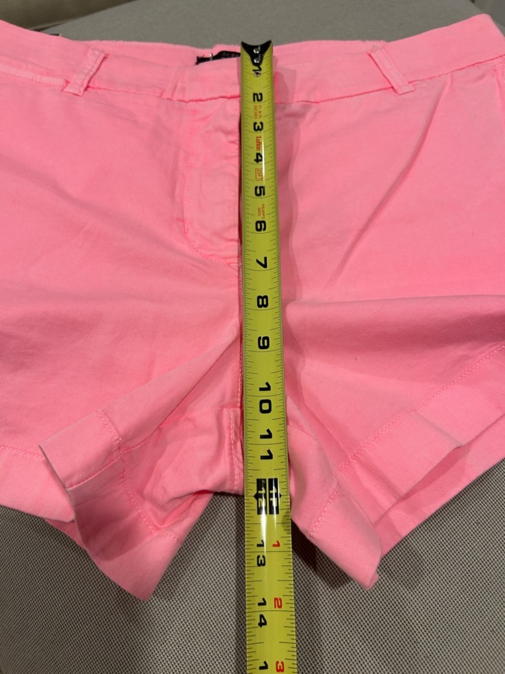 J. Crew Chino Shorts 4 inch in Bubble Gum Pink Women's Size 12 - Picture 12 of 12
